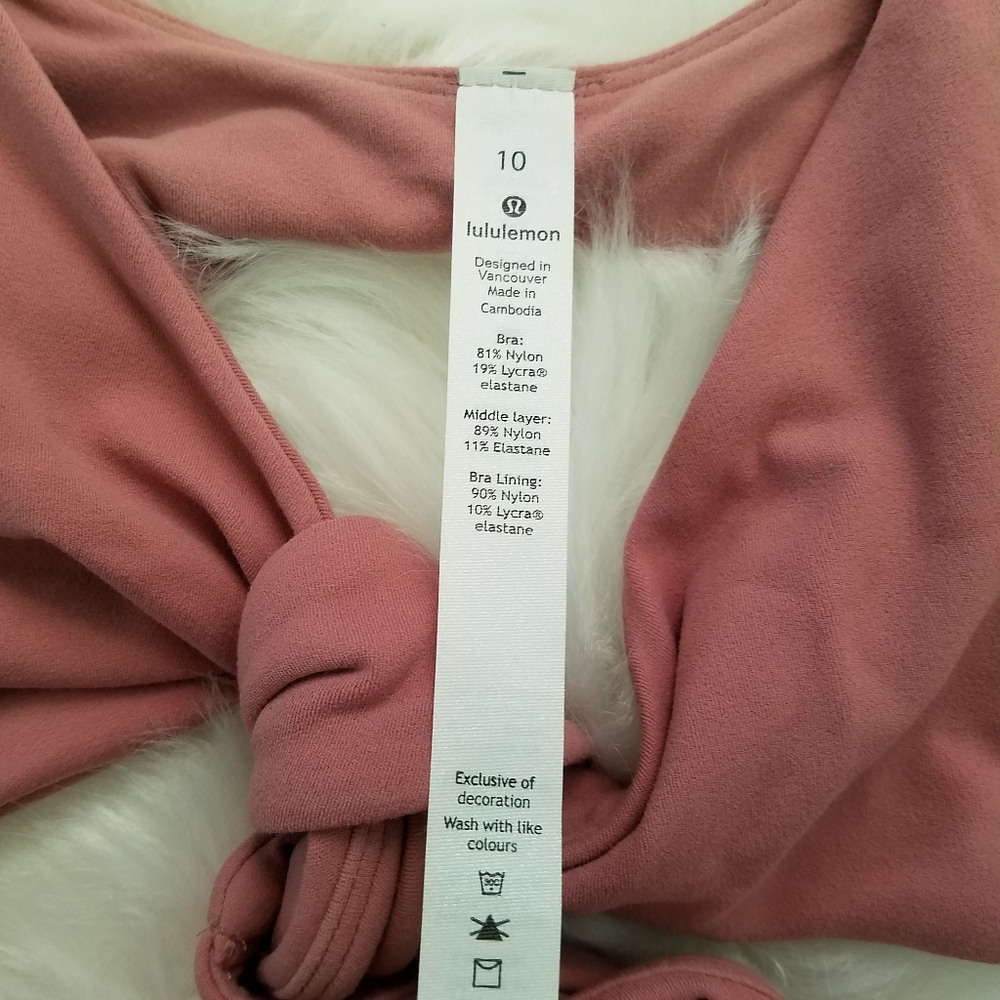 Lululemon still Your mind bra quicksand pink 10 - Picture 4 of 7